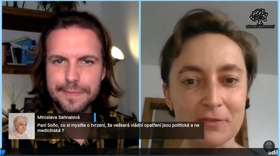 Tomáš Lukavec na svém videokanálu Zákony Bohatství uskutečnil rozhovor s viroložkou Soňou Pekovou.