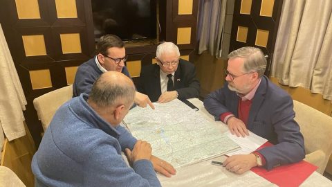Petr Fiala s polským a slovinským premiérem dorazili do Kyjeva