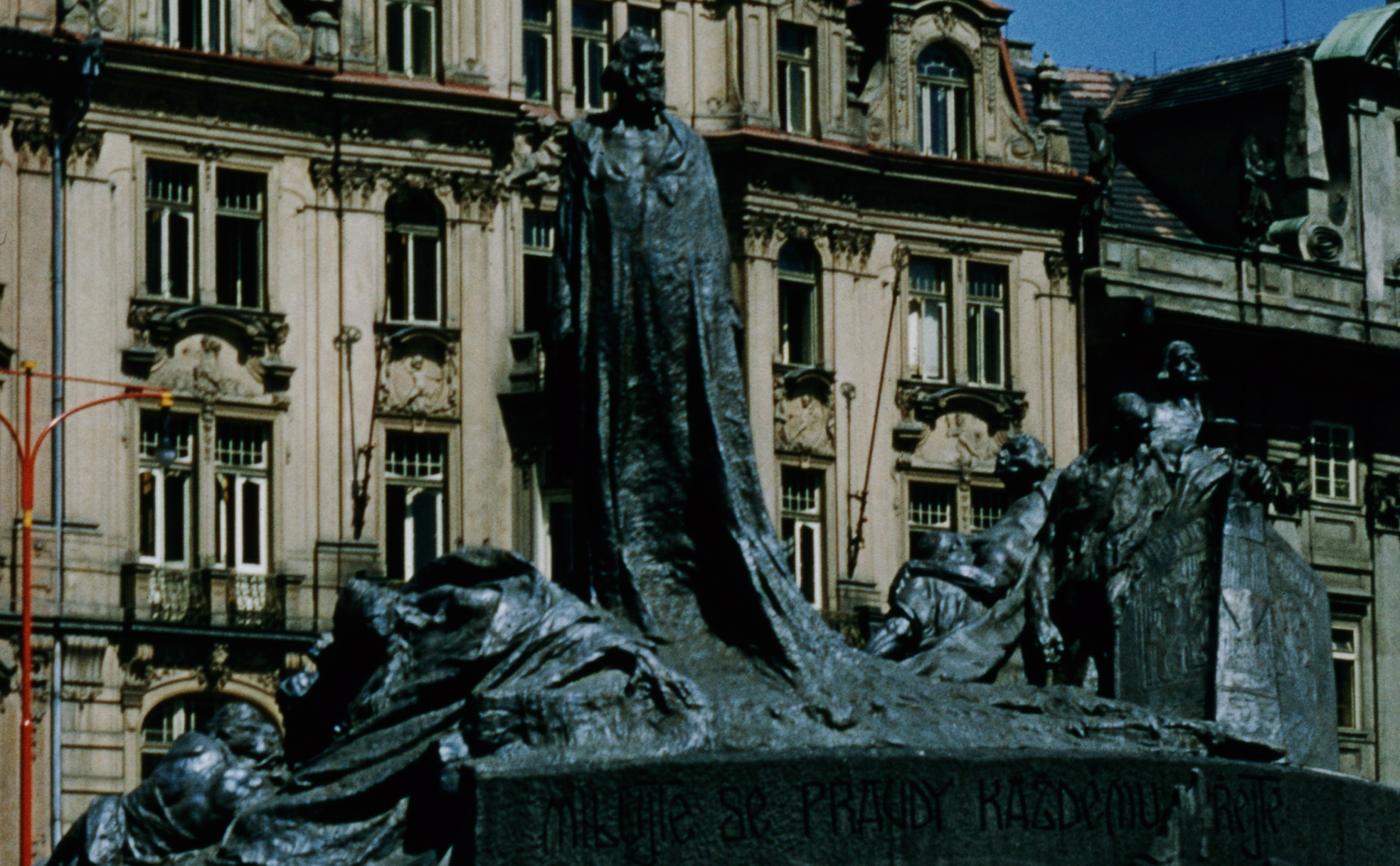 The Jan Hus Memorial in Old Town Square, Prague, Czechoslovakia, circa 1960. (Photo by Archive Photos/Getty Images)