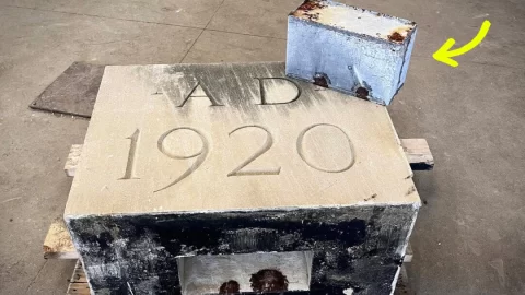 104 let stará časová schránka objevená při demolici střední školy odhaluje skryté poklady