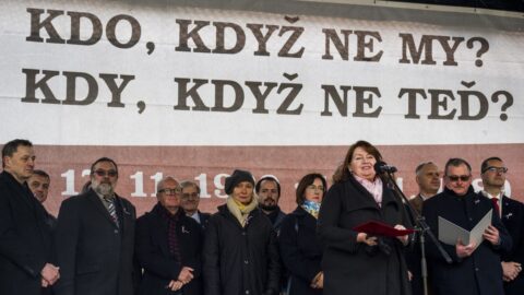 Lidé si připomněli 17. listopad netradičně na Vyšehradě
