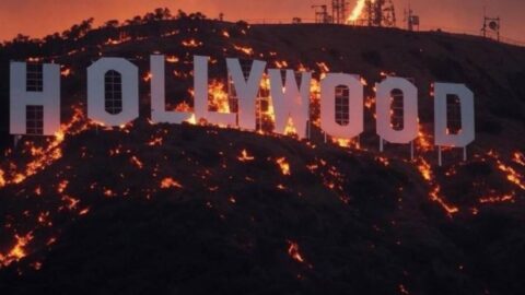 Ničivé požáry v Los Angeles zasáhly i Hollywood. Lidé prchali autem i pěšky