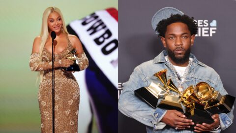 Beyoncé a Kendrick Lamar ovládli letošní Grammy. Beyoncé za nejlepší album, Lamar za nahrávku a song