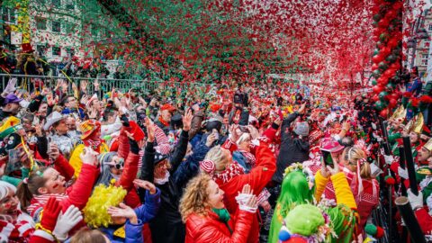 Den v obrazech: Masopustní karneval, Protestní pochod studentů v Srbsku a Mládě ledního medvěda