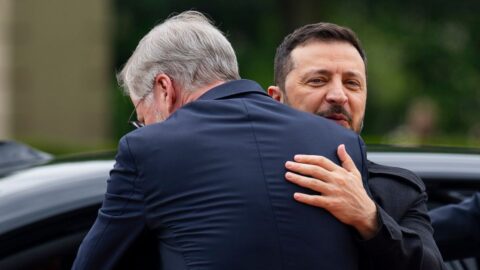 Ukrajinský prezident Zelenskyj dorazil na jednání s premiérem Fialou