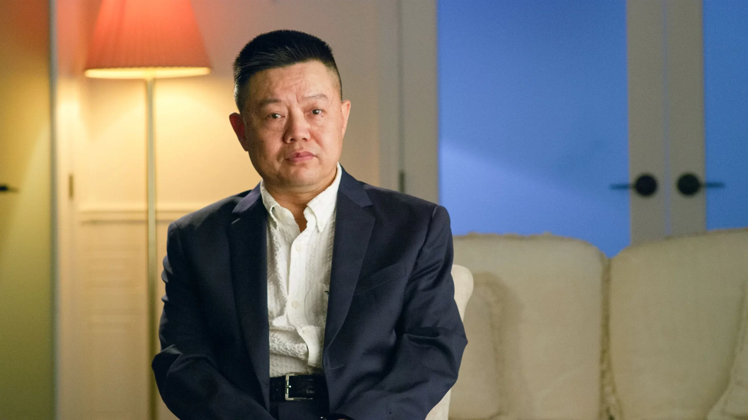 Zheng Zhi během rozhovoru v Torontu 31. července 2023. Zheng patří mezi svědky, kteří od roku 2006 vystoupili pro Epoch Times, aby upozornili na praktiky režimu v oblasti nuceného odebírání orgánů. (Yi Ling / The Epoch Times)