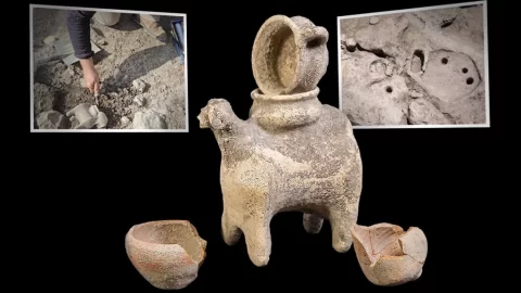 Archeologové objevili 3 300 let staré nádoby pro „kultovní rituály“ poblíž biblického místa Armagedon v Izraeli