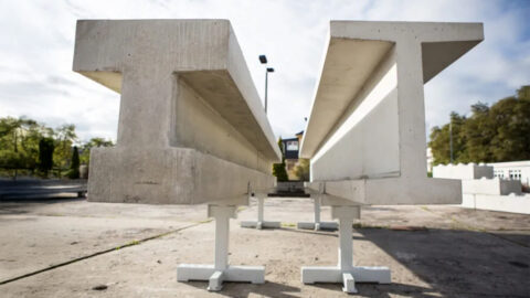 Beton šetrný k životnímu prostředí z použitého oblečení a moči