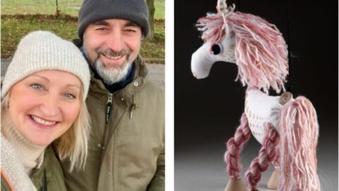 Pepino Puppets: Je fajn vidět drsného motorkáře, jak si u našeho stánku chce hrát