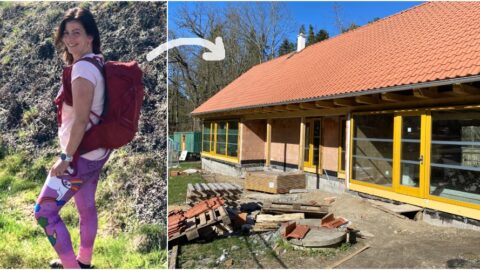 Maminka dvou holčiček vyrazila na 150km túru, aby podpořila sbírku na stavbu lesní školy