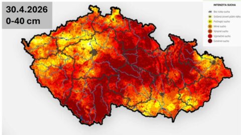 Zvýšené riziko požárů je nově podle ČHMÚ na většině území ČR