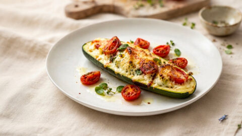 Recept: Zapečená cuketa s ricottou